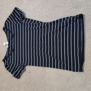 Black striped shirt